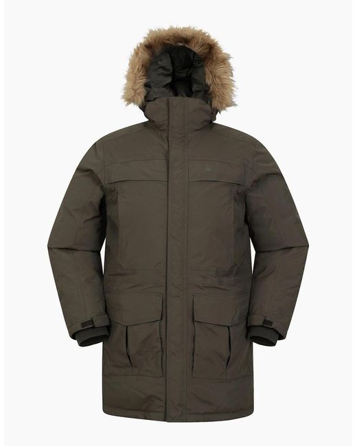 Mountain Warehouse Gray Antarctic Extreme Waterproof Down Jacket for men