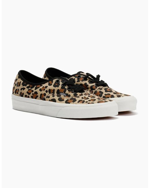 Vans White Authentic Animalier Leopard Trainers