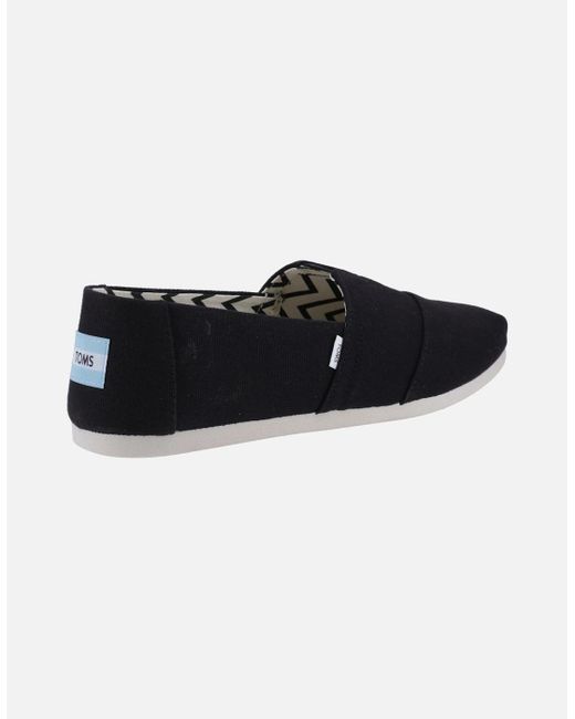 TOMS Black Alpargata 100% Cotton Espadrilles for men