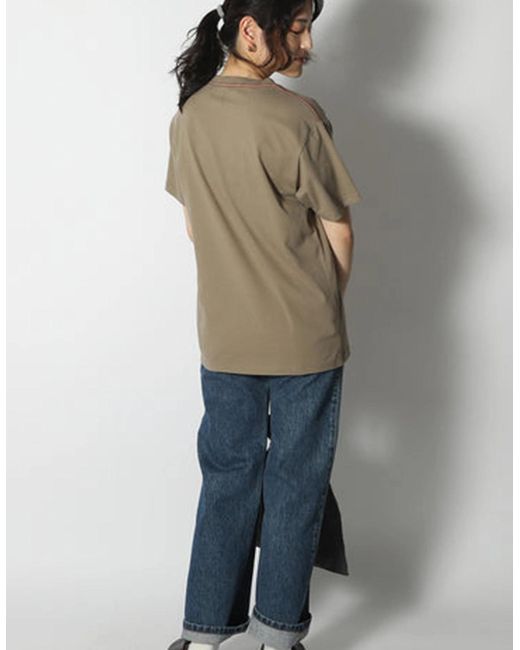 Snow Peak Blue Snow Peak Soft Cotton Logo Short Sleeve T-Shirt for men