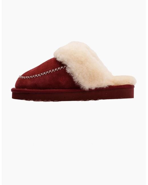 Osprey Brown London The Celeste Suede Merlot Slippers