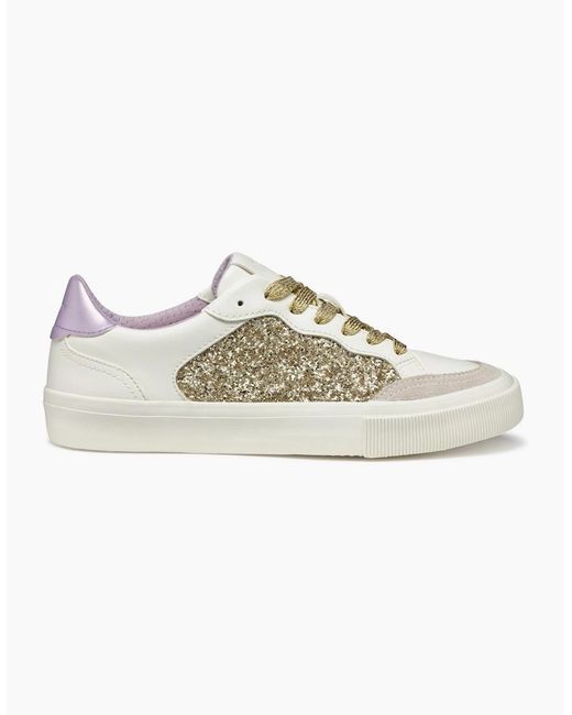 Geox White D Emmeleny Trainers