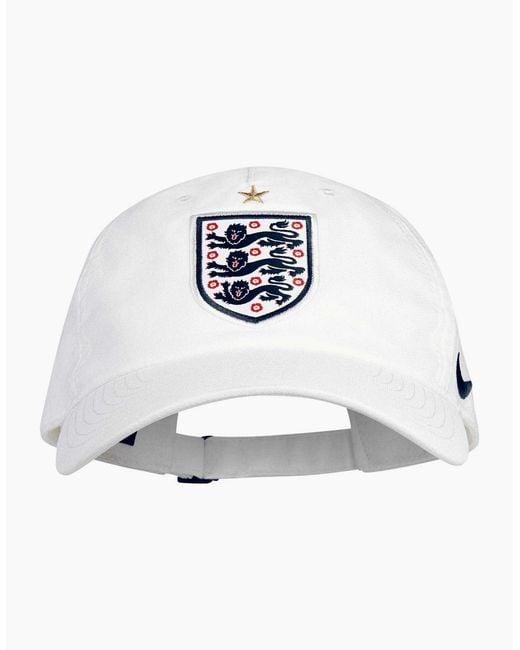 Nike White England Fa Cotton Logo Baseball Cap