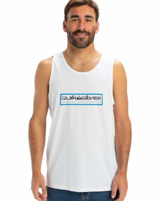 Quiksilver White Ev Sun Dagger Vest for men