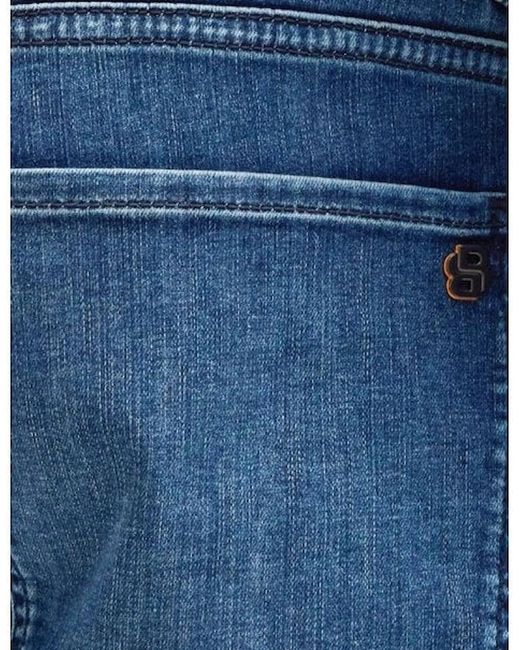 Boss Blue Regular Fit Maine Soft Motion Denim Jeans for men