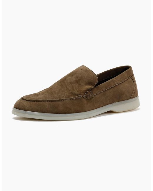 Hudson Brown Sydnee Khaki Suede Loafer for men
