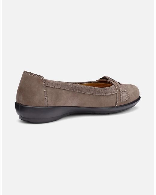 Hotter Brown Sparrow Flat Pumps