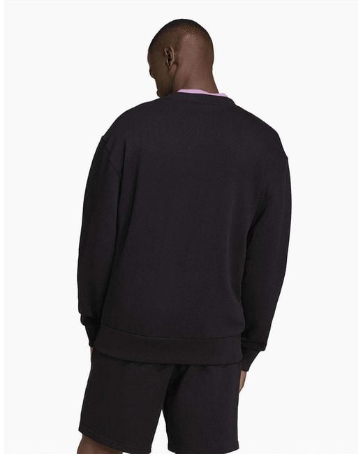 Adidas Black A Szn Ft Crw Sweatshirt for men