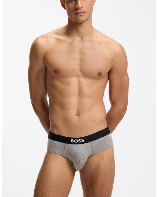 Boss Black Boss Three-Pack Low-Rise Briefs for men