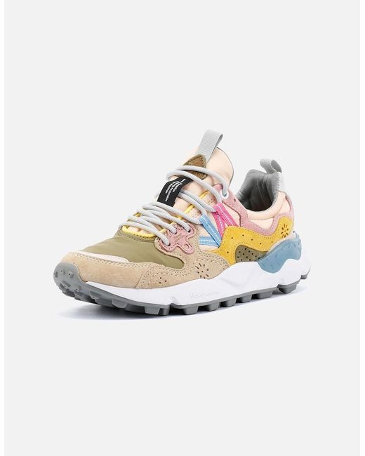 Flower Mountain White Yamano 3 Khaki/ Trainers