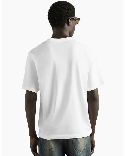Dolce & Gabbana White T-Shirt With Logo for men