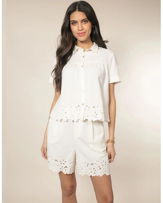 Nooki Design White Jericho Shorts