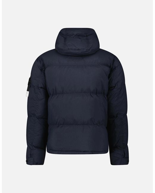Stone Island Blue Down Matte Ripstop Cordura Advanced Fabric Parka for men