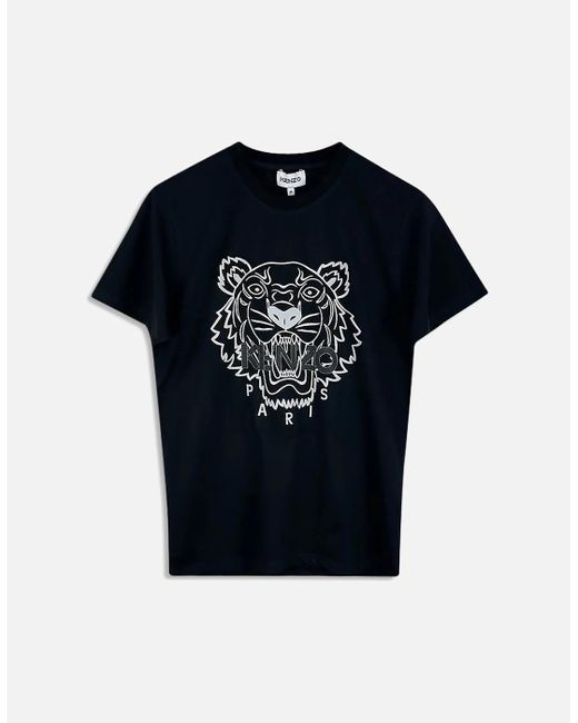 KENZO Blue Festive Tiger T-Shirt for men