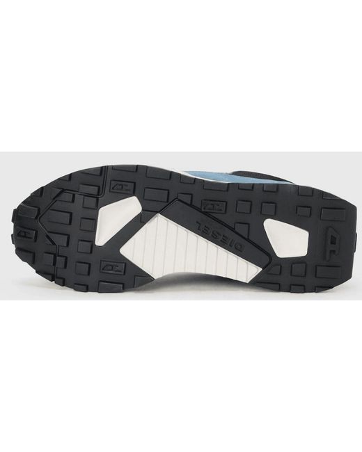 DIESEL Blue Tame Laced Up Racer Trainers for men