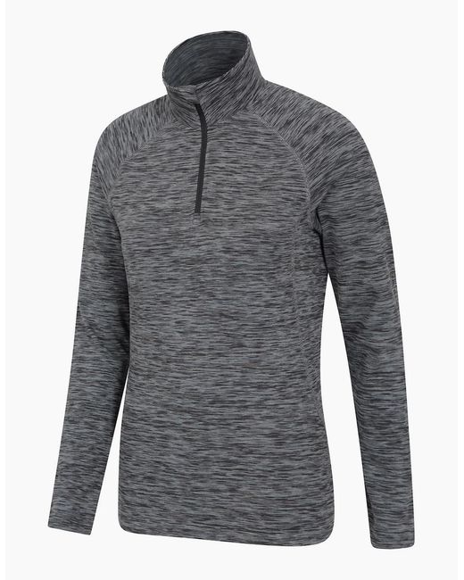 Mountain Warehouse Gray Ladies Bend & Stretch Half Zip Midlayer