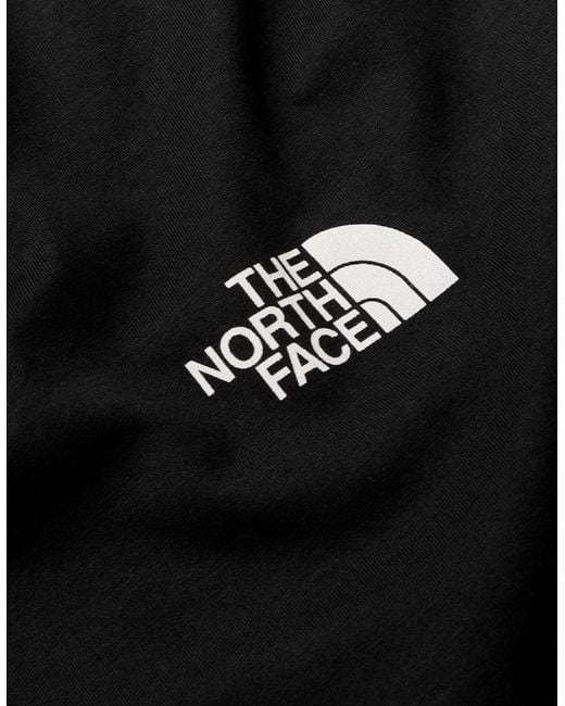 The North Face Black Simple Dome Short Sleeve T-Shirt for men