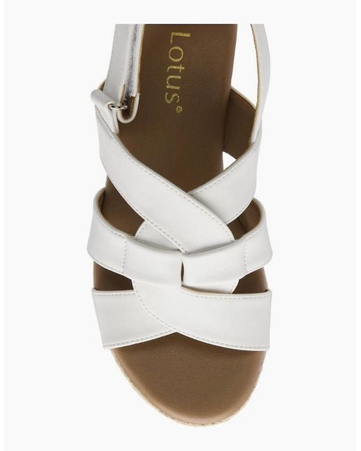 Lotus Metallic Reina Wedge Sandals