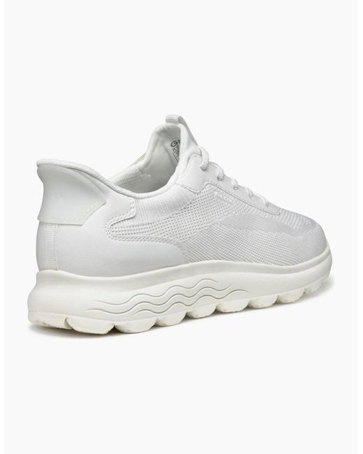 Geox White D Spherica Plus A Trainers