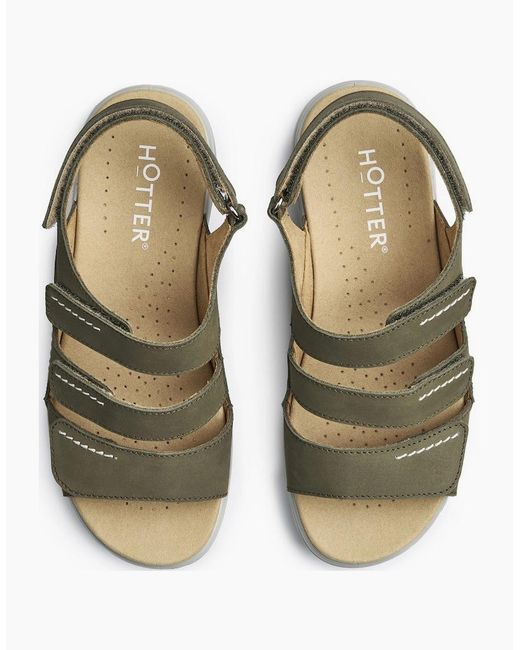 Hotter Gray Abigail Sandals