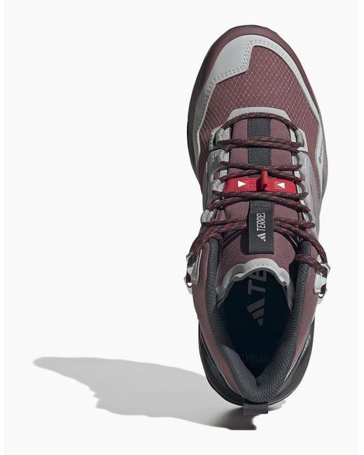 Adidas Red Skychaser Lace-Up Hiking Boots
