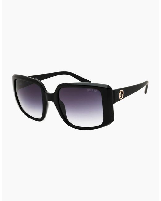 Guess Blue Shiny Framed Sunglasses