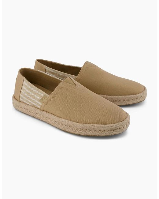 TOMS Natural Alpargata Rope 2.0 Cotton Oatmeal Slip-On Shoes for men