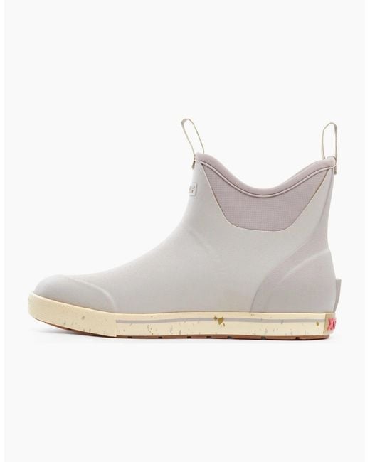 XtraTuf Gray Ankle Deck Camp Boot Rubber Wellington Boots for men
