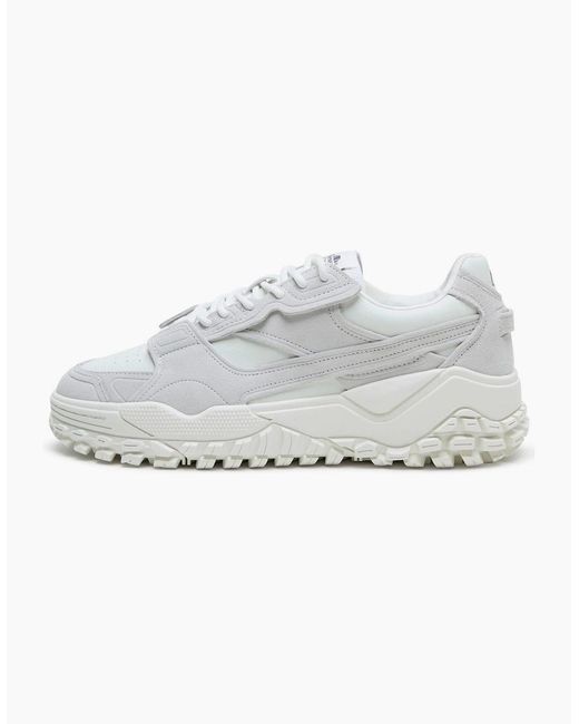 Ellesse White Luxe El42 Lace-Up Lug Sole Sneakers for men