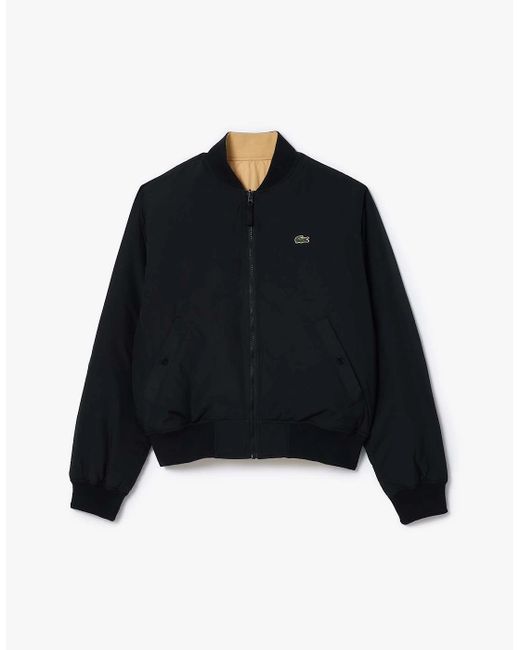 Lacoste Blue Water-Repellent Padded Bomber Jacket for men