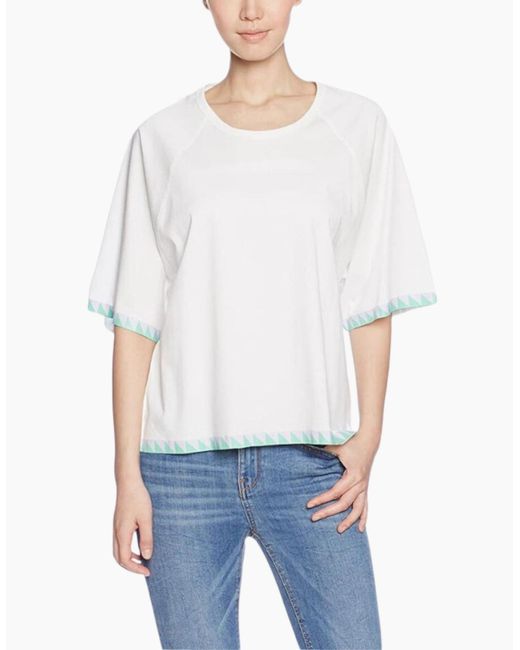 DIESEL White T Bren T Shirt Loose Fit Oversize Summer Relax Fit Top Xxs-M