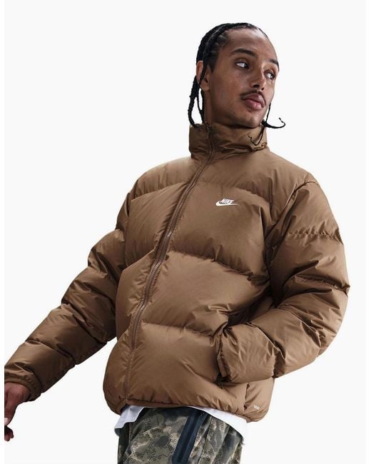 Nike Brown Therma Fit Club Puffer Jacket for men