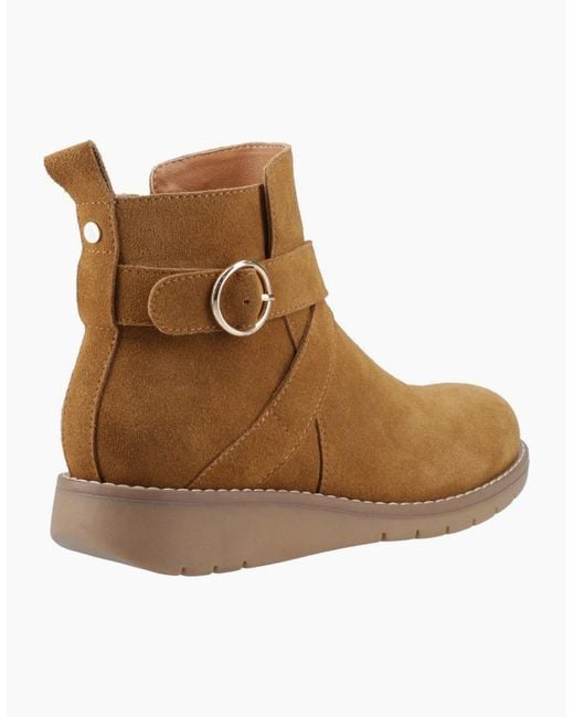 Hush Puppies Brown Lyra Buckle Boots