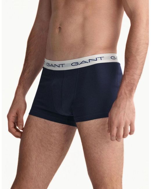 Gant Red 3-Pack Classic Logo Boxer Trunks for men