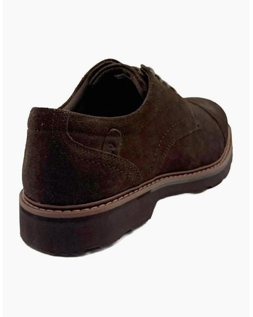 Rockport Black Charlee Toe Cap Shoes for men