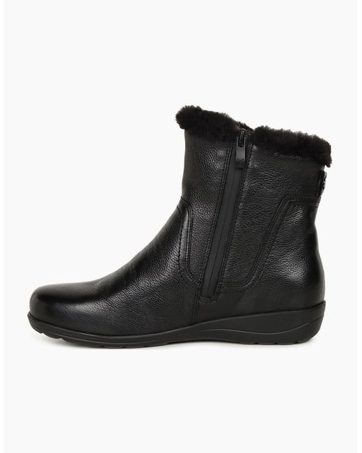 Caprice Black Vivian Ankle Boots