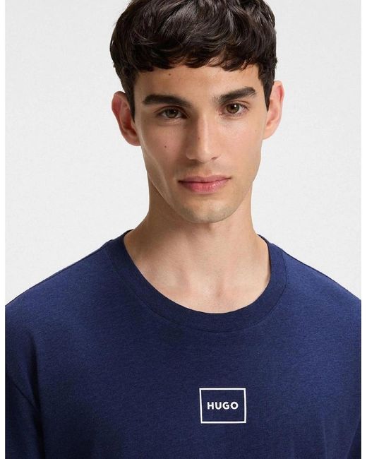 Boss Blue Laze T Shirt Pyjama Short Sleeve Top for men