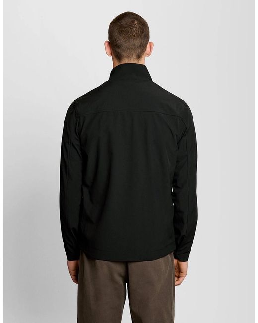 Lyle & Scott Black Mesh-Back Softshell Jacket for men