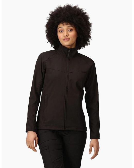 Regatta Gray Professional Ladies Uproar Softshell Wind Resistant Jacket