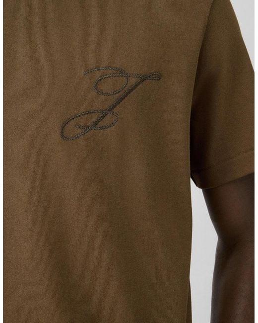Jacquemus Green The Logo T Shirt Khaki for men