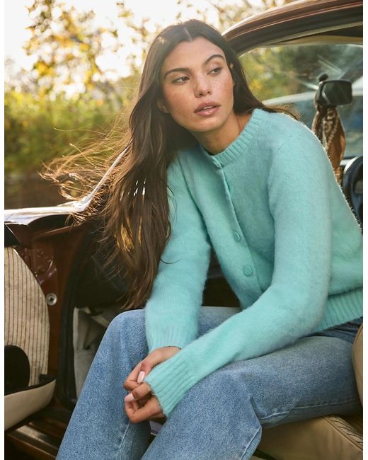 Ro&zo Blue Mint Cardigan With Alpaca