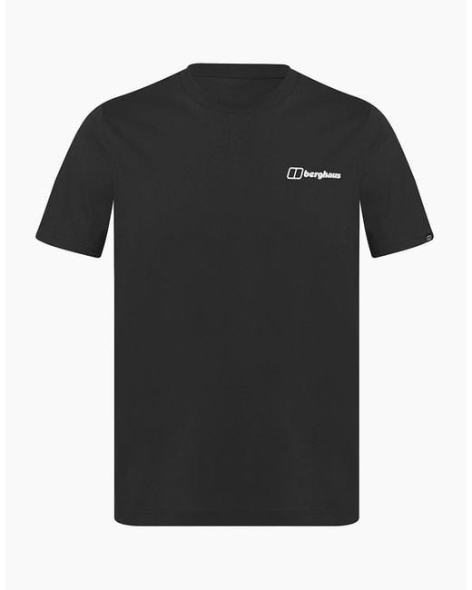 Berghaus Black Hiker Storyboard T-Shirt for men