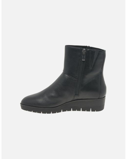 Caprice Black Antonia Ankle Boots