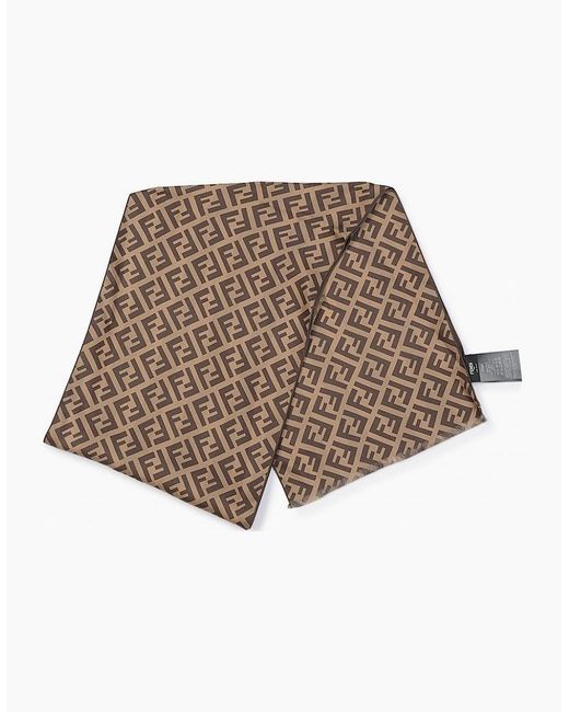 Fendi Natural Woven Logo Scarf for men