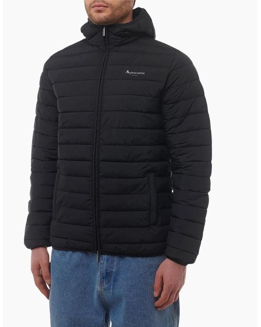 Aquascutum Blue Active Rlg Active Hooded 100 Gr Jacket for men