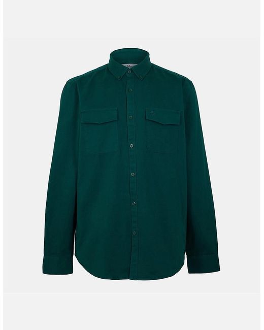 Original Penguin Green Regular Fit Long Sleeve Shirt for men