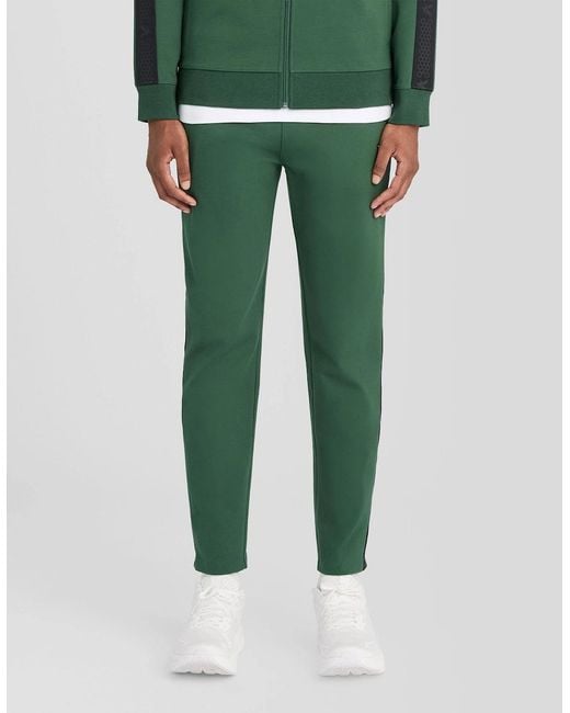 Lyle & Scott Green Padel Taped Joggers for men