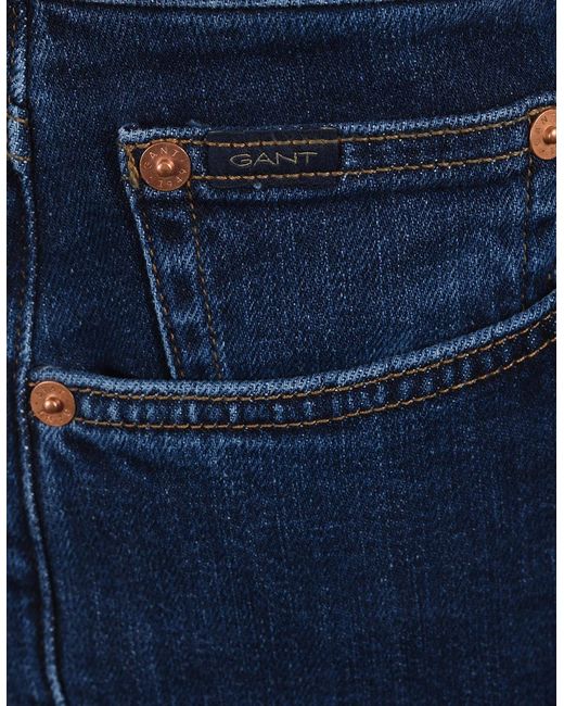 Gant Blue Classic Regular Jeans Mid for men