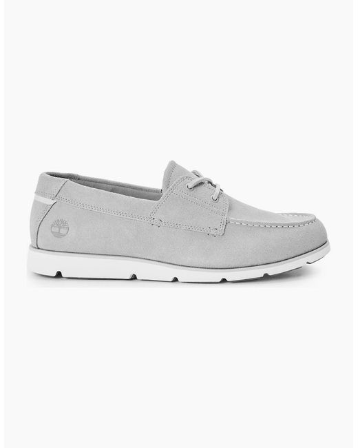 Timberland Gray Grafton Bay Lace Up Shoe Dark for men