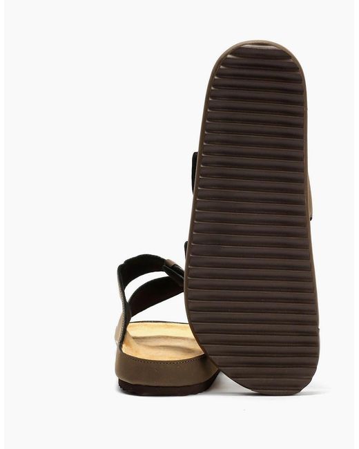 Original Penguin Brown Penguin Panache Sandals for men